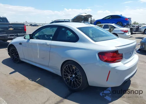 2020 BMW M2 Competition z USA, uszkodzony, nr VIN WBS2U7C07L7E98349